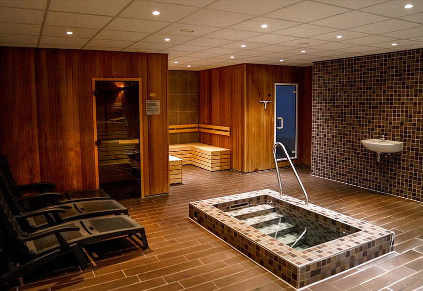 Sauna en stoombad in het Beauty & Sauna center